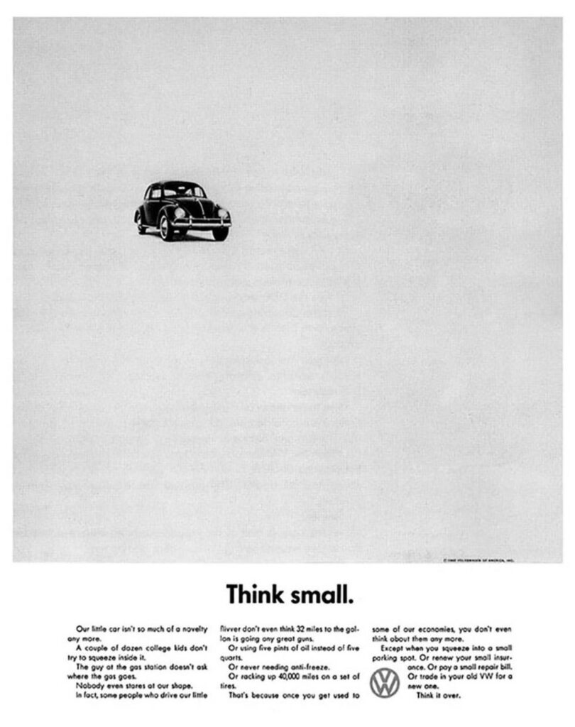 campanha think small 